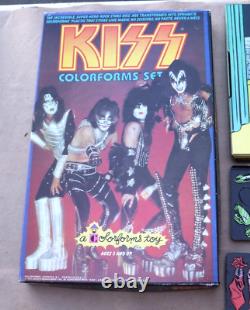 VINTAGE 1979 KISS AUCION COLORFORMS TOY SET COMPLETE with BOX UNUSED NEW