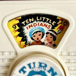 VTG 1961 Fisher Price TV Radio Ten little Indians NIB Original Box Music Toy 159