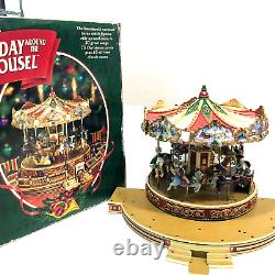 VTG Mr. Christmas Holiday Around The Carousel'97 Musical VIDEO Orig Box UNUSED