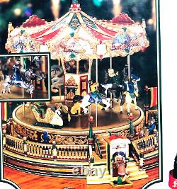 VTG Mr. Christmas Holiday Around The Carousel'97 Musical VIDEO Orig Box UNUSED