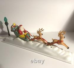 Vintage 1950s Paramount Mechanical Santa, Reindeer Plays Jingle Bells withBox #477