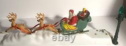 Vintage 1950s Paramount Mechanical Santa, Reindeer Plays Jingle Bells withBox #477