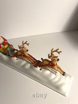 Vintage 1950s Paramount Mechanical Santa, Reindeer Plays Jingle Bells withBox #477