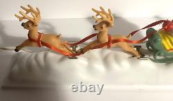 Vintage 1950s Paramount Mechanical Santa, Reindeer Plays Jingle Bells withBox #477