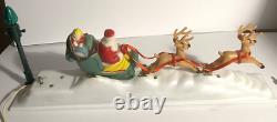 Vintage 1950s Paramount Mechanical Santa, Reindeer Plays Jingle Bells withBox #477