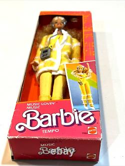 Vintage 1985 Music Lovin' Barbie Tempo Poupee Mattel #9988 Rare HTF NRFB