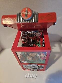 Vintage 1997 Coca Cola ENESCO Coin Bank Claw Machine Music Box (Works)