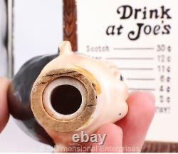 Vintage Ceramic Music Box DRINK AT JOES Liquor Decanter WORKING