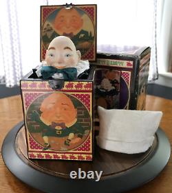 Vintage ENESCO Humpty Dumpty Musical Jack-in-the-Box Faith Wick #d Orig Box 1989