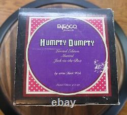 Vintage ENESCO Humpty Dumpty Musical Jack-in-the-Box Faith Wick #d Orig Box 1989