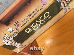 Vintage Enesco Dream Keeper Lighted Animated Music Box NOS