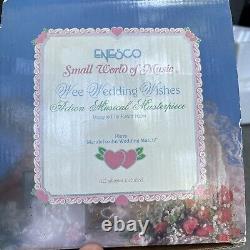 Vintage Enesco Small World Of Music Wee Wedding Wishes Action Musical WORKS