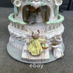 Vintage Enesco Small World Of Music Wee Wedding Wishes Action Musical WORKS