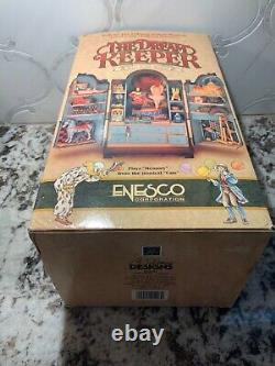 Vintage Enesco The Dream Keeper Lighted Animated Music Box 1989- RARE-WORKS
