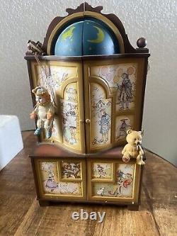 Vintage Enesco The Dream Keeper Lighted Animated Music Box 1989 Works Tested