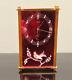 Vintage Jaeger- Le Coultre 8 Day Musical Alarm Clock -rose Mirrored Music Box