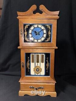 Vintage Jewelry Music Box Armoire Grandfather Clock Design Original