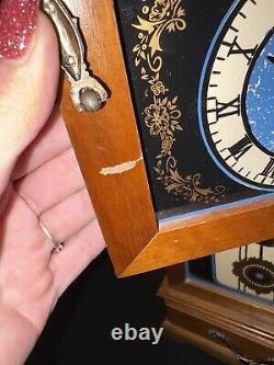 Vintage Jewelry Music Box Armoire Grandfather Clock Design Original