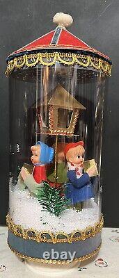 Vintage Make It Snow Christmas Children Rotating WindUp Music USA WithBox Video