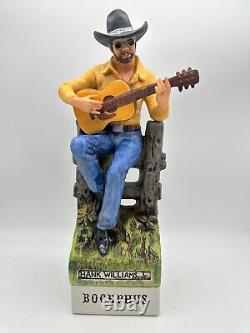 Vintage McCormick Hank Williams Jr. Bocephus Music Box Decanter New