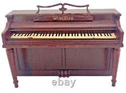 Vintage Miniature Wurlitzer Upright Piano Dollhouse Toy Sample in original box