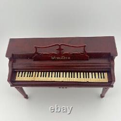 Vintage Miniature Wurlitzer Upright Piano Dollhouse Toy Sample in original box