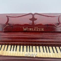 Vintage Miniature Wurlitzer Upright Piano Dollhouse Toy Sample in original box