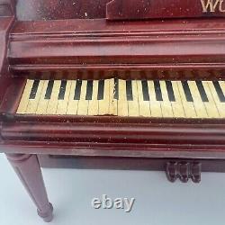 Vintage Miniature Wurlitzer Upright Piano Dollhouse Toy Sample in original box