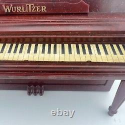 Vintage Miniature Wurlitzer Upright Piano Dollhouse Toy Sample in original box