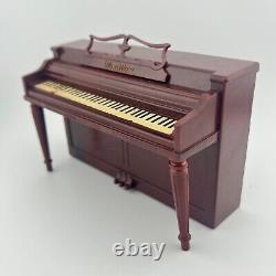 Vintage Miniature Wurlitzer Upright Piano Dollhouse Toy Sample in original box