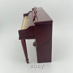 Vintage Miniature Wurlitzer Upright Piano Dollhouse Toy Sample in original box