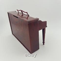 Vintage Miniature Wurlitzer Upright Piano Dollhouse Toy Sample in original box