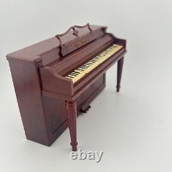 Vintage Miniature Wurlitzer Upright Piano Dollhouse Toy Sample in original box