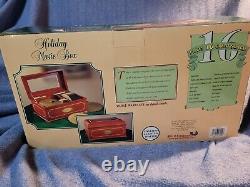 Vintage Mr Christmas Holiday Music Box Never Used In Original Box 1999