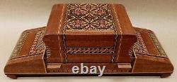 Vintage Musical Jewellery Box Inlaid Micro Mosaic Decoration