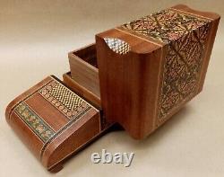 Vintage Musical Jewellery Box Inlaid Micro Mosaic Decoration