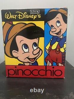 Vintage Pinocchio music box When you wish upon a star With Original Box