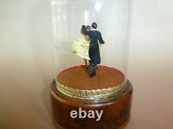 Vintage Reuge Dancing Love Couple Ballerina Music Box Automaton Watch The Video