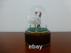 Vintage Reuge Dancing Wedding Couple Ballerina Music Box Automaton