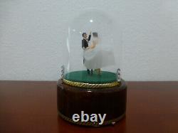 Vintage Reuge Dancing Wedding Couple Ballerina Music Box Automaton