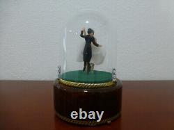 Vintage Reuge Dancing Wedding Couple Ballerina Music Box Automaton