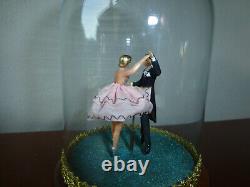 Vintage Reuge Dancing Wedding Couple Ballerina Music Box Automaton (see Video)