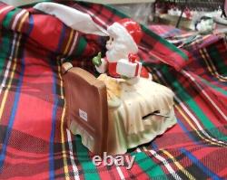 Vintage Santa Nighttime Secret Visit Music Box Norcrest Japan WORKS