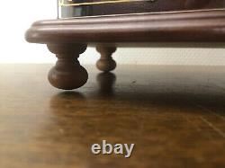 Vintage Showa Era Wooden Jewelry Box with Music Box 9.1× 6.2× 10.6in From Japan