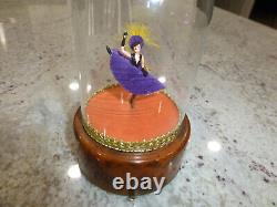 Vintage Swiss Made Reuge Dancing Ballerina French Cancan Music Box Automaton