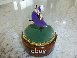 Vintage Swiss Reuge Dancing Ballerina French Cancan Music Box