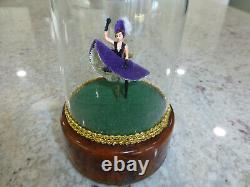 Vintage Swiss Reuge Dancing Ballerina French Cancan Music Box