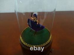 Vintage Swiss Reuge Dancing Ballerina French Cancan Music Box