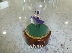 Vintage Swiss Reuge Dancing Ballerina French Cancan Music Box