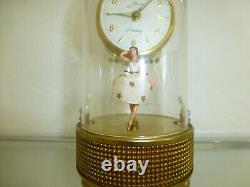 Vintage Swiss Reuge Dancing Ballerina Music Box Automaton German Alarm Clock